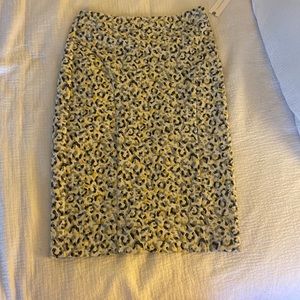 Maeve Leopard print pencil skirt